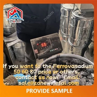 10-50 mm 50 % mínimo de ferrovanadio